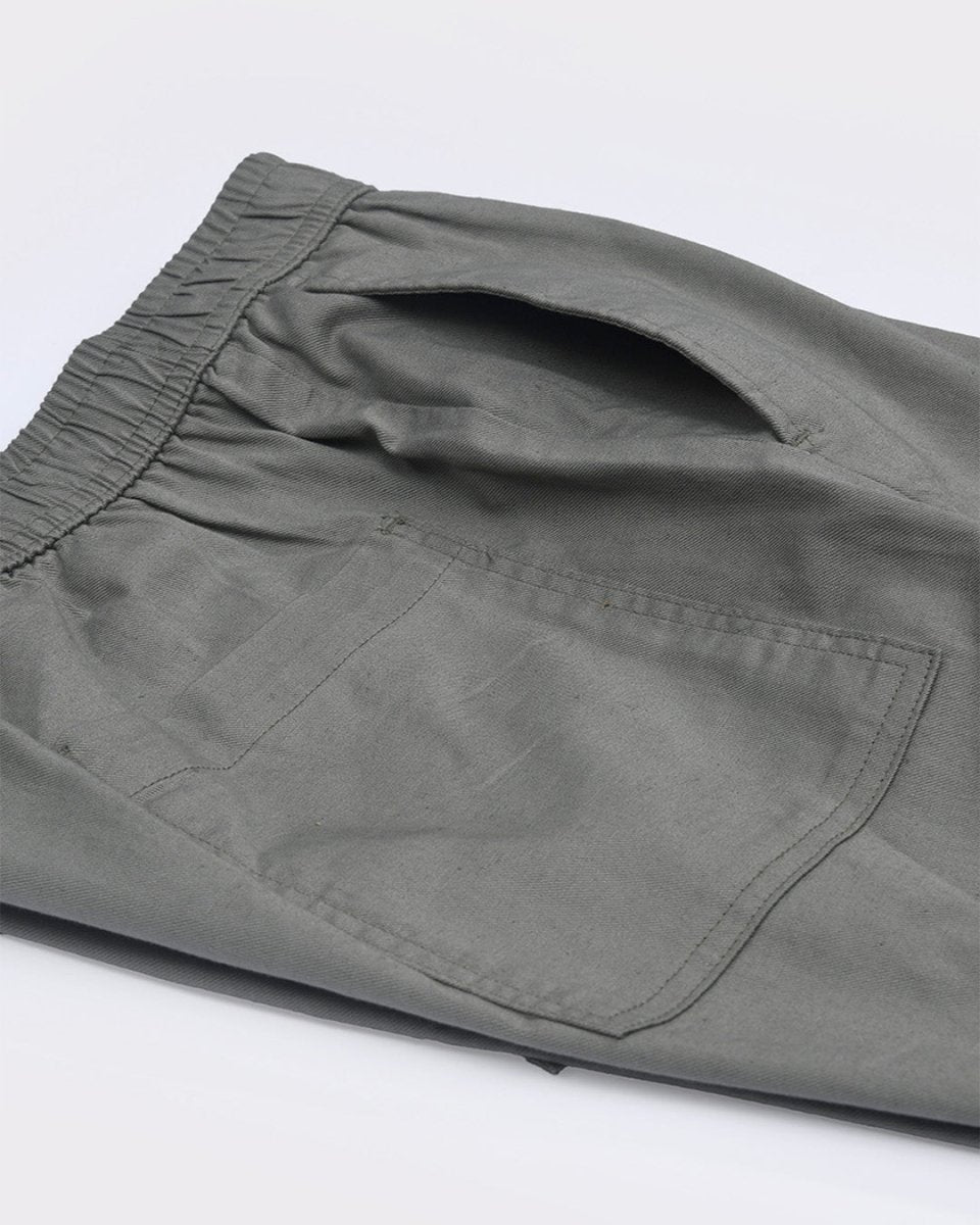 TAILORAEDGE Linen Fused Tailored Pant In Green