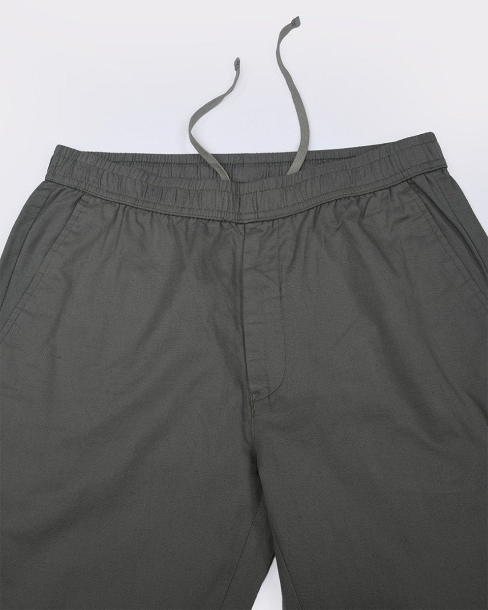 TAILORAEDGE Linen Fused Tailored Pant In Green