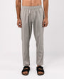 TAILORAEDGE Linen Fused Tailored Pant In Grey