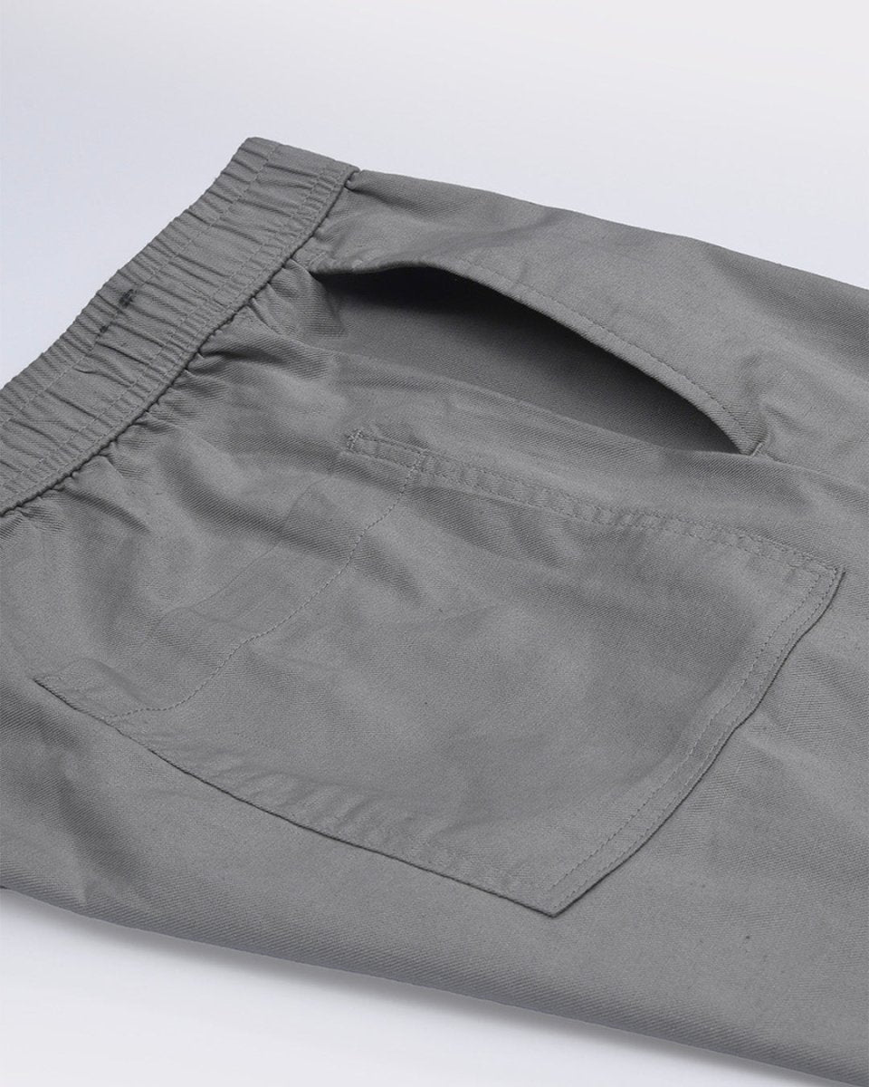 TAILORAEDGE Linen Fused Tailored Pant In Grey
