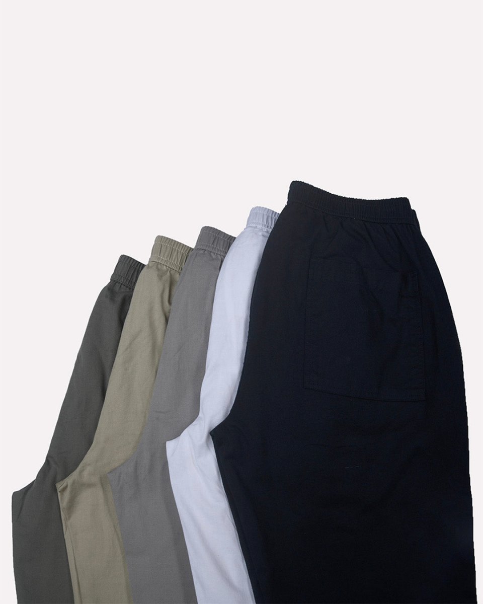 TAILORAEDGE Linen Fused Tailored Pant In Navy