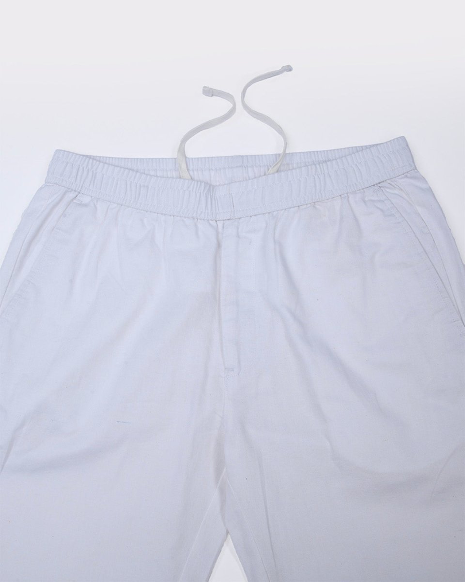 TAILORAEDGE Linen Fused Tailored Pant In White