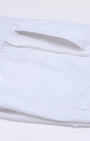 TAILORAEDGE Linen Fused Tailored Pant In White