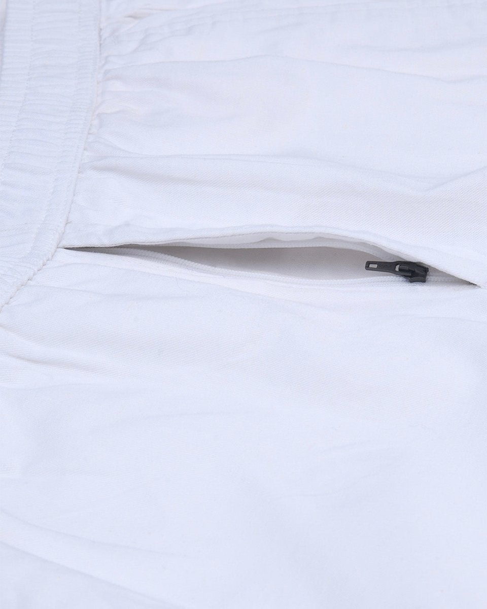 TAILORAEDGE Linen Fused Tailored Pant In White