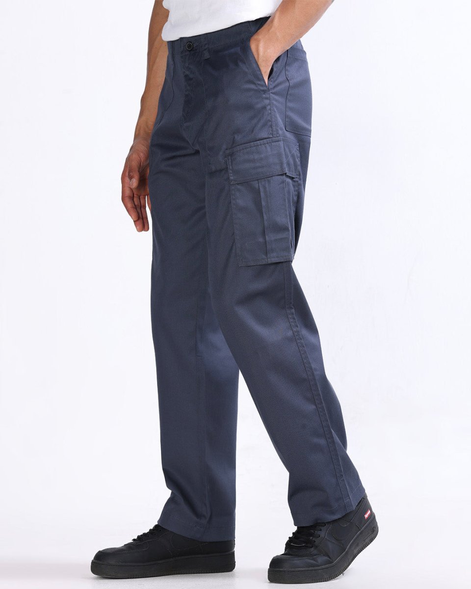 TAILORAEDGE Mason Relaxed Cargo Pants In Grey
