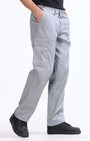 TAILORAEDGE Mason Relaxed Cargo Pants In Light Grey
