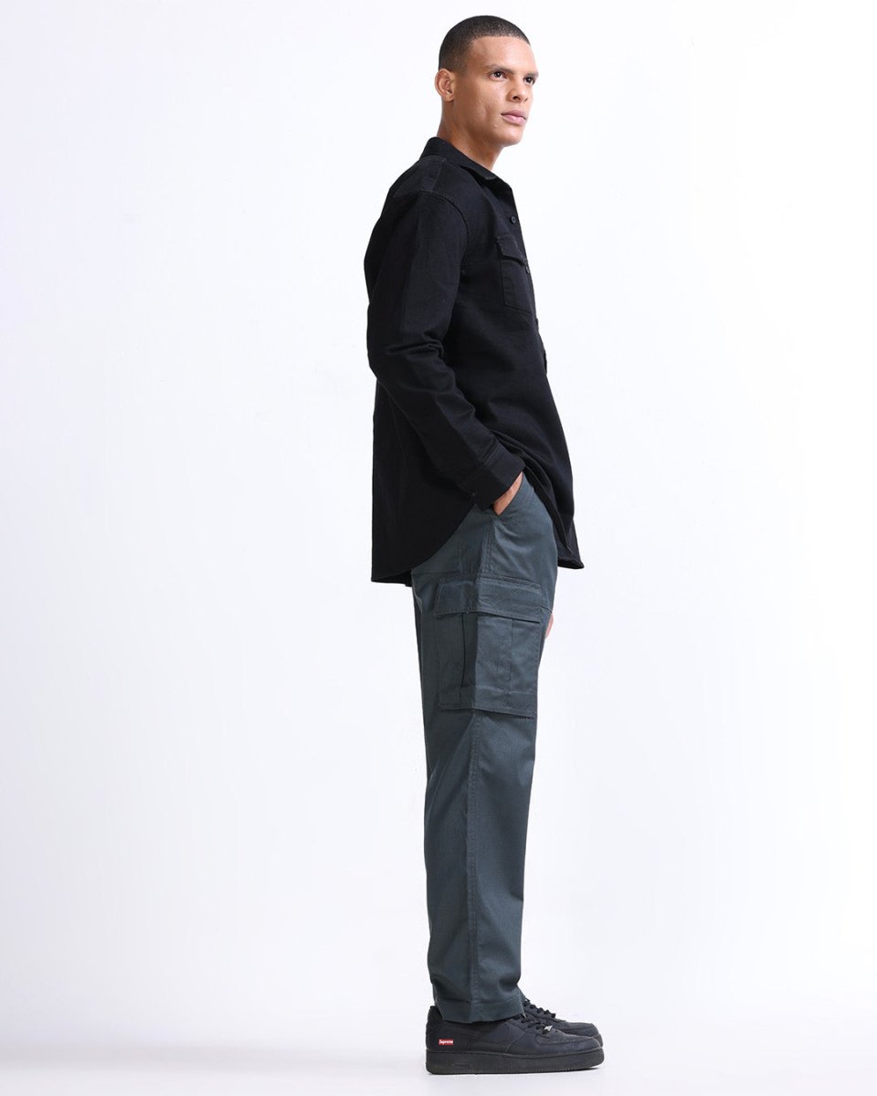 TAILORAEDGE Mason Relaxed Cargo Pants In Olive