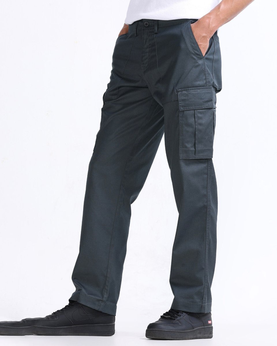 TAILORAEDGE Mason Relaxed Cargo Pants In Olive