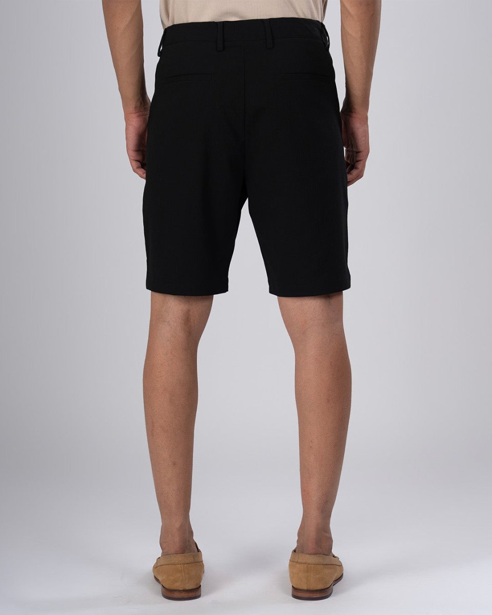 TAILORAEDGE Premium Easy Iron Shorts In Black