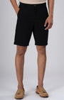 TAILORAEDGE Premium Easy Iron Shorts In Black