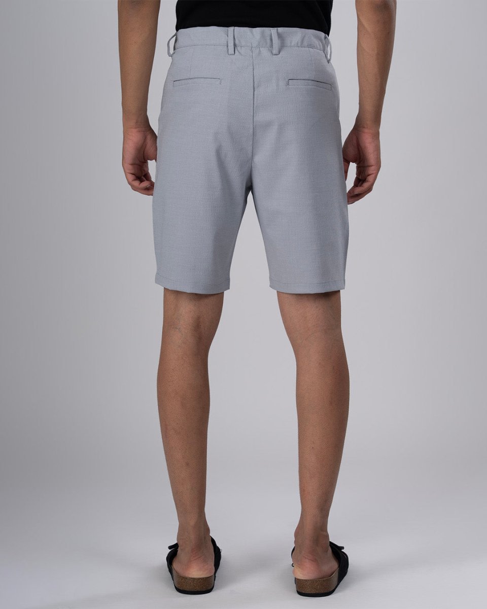 TAILORAEDGE Premium Easy Iron Shorts In Grey