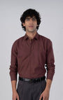 TAILORAEDGE Premium Linen Griege Shirt In Peach