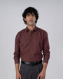 TAILORAEDGE Premium Linen Griege Shirt In Peach