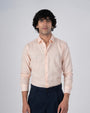 TAILORAEDGE Premium Lyocell Linen Shirt In Orange Peach