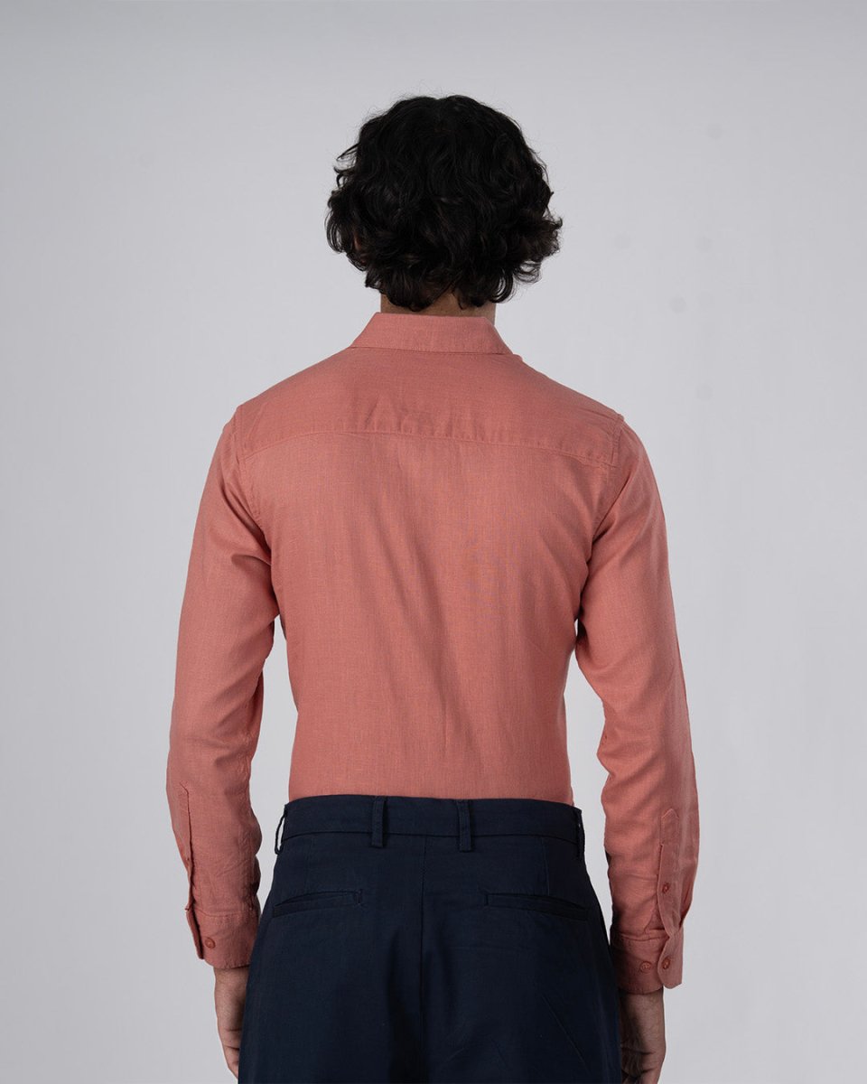 TAILORAEDGE Premium Lyocell Linen Shirt In Pastel