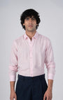 TAILORAEDGE Premium Lyocell Linen Shirt In Pink