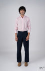 TAILORAEDGE Premium Lyocell Linen Shirt In Pink