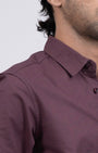 TAILORAEDGE Premium Oxford Cotton Shirt In Dark Peach