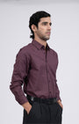 TAILORAEDGE Premium Oxford Cotton Shirt In Dark Peach