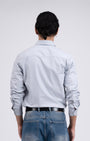 TAILORAEDGE Premium Oxford Cotton Shirt In Grey