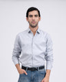 TAILORAEDGE Premium Oxford Cotton Shirt In Grey