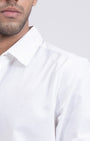 TAILORAEDGE Premium Oxford Cotton Shirt In White