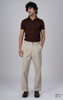 TAILORAEDGE Premium Signature Relaxed Chinos In Beige