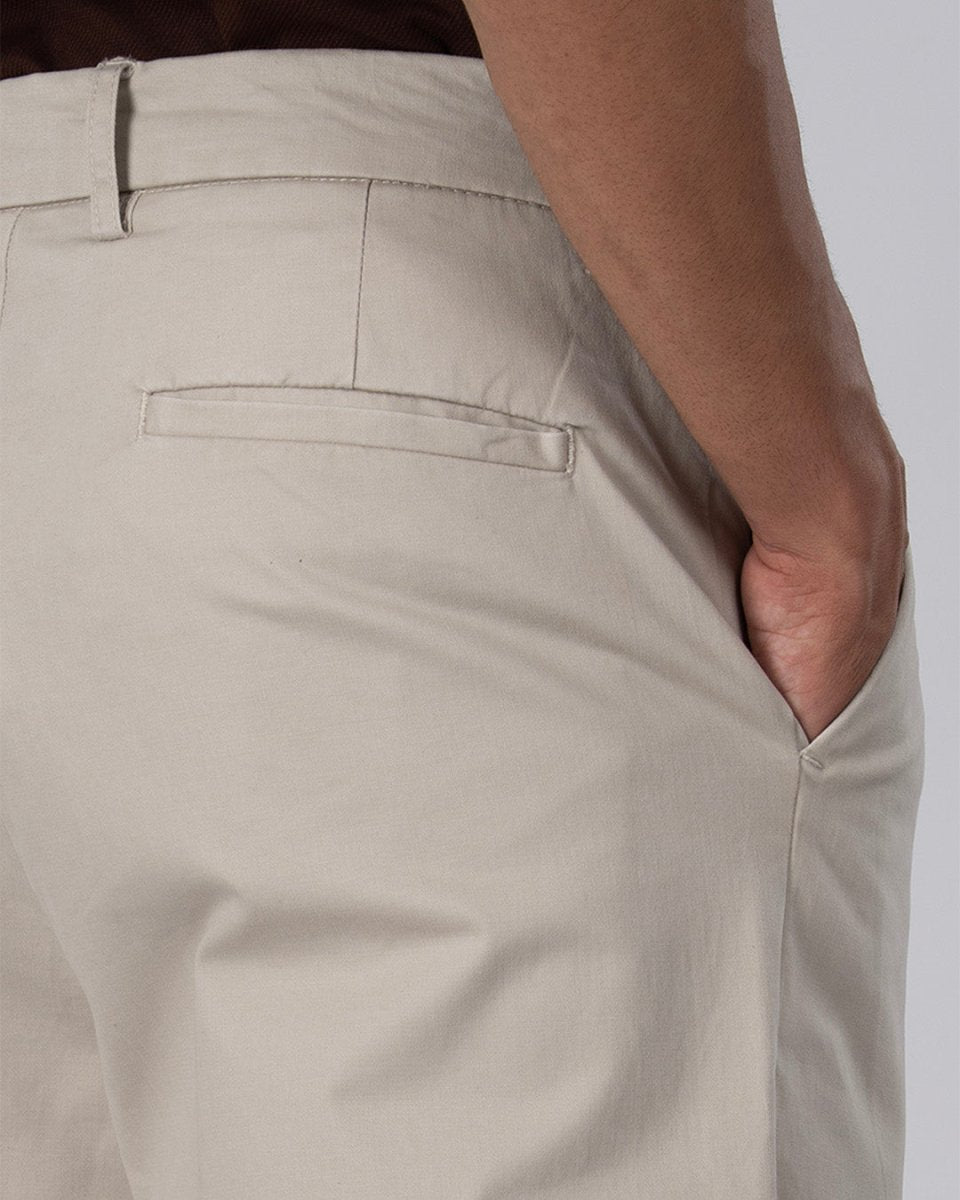 TAILORAEDGE Premium Signature Relaxed Chinos In Beige