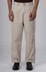 TAILORAEDGE Premium Signature Relaxed Chinos In Beige