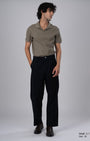 TAILORAEDGE Premium Signature Relaxed Chinos In Black