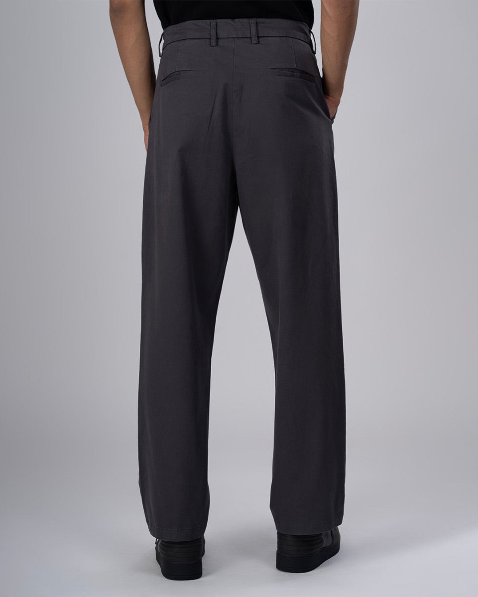 TAILORAEDGE Premium Signature Relaxed Chinos In Grey