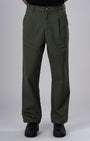 TAILORAEDGE Premium Signature Relaxed Chinos In Olive