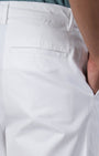 TAILORAEDGE Premium Signature Relaxed Chinos In White