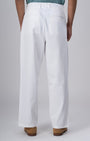 TAILORAEDGE Premium Signature Relaxed Chinos In White