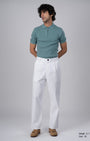 TAILORAEDGE Premium Signature Relaxed Chinos In White