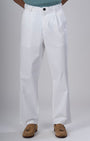 TAILORAEDGE Premium Signature Relaxed Chinos In White
