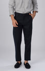 TAILORAEDGE Premium Signature Tailored Chinos In Black