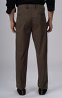 TAILORAEDGE Premium Signature Tailored Chinos In Brown