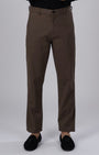 TAILORAEDGE Premium Signature Tailored Chinos In Brown