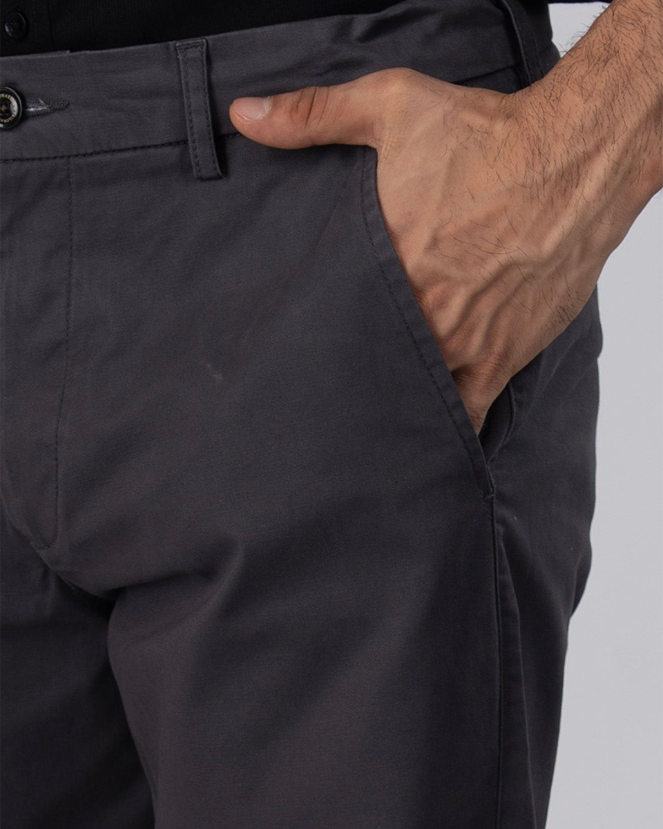 TAILORAEDGE Premium Signature Tailored Chinos In Grey