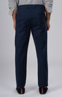 TAILORAEDGE Premium Signature Tailored Chinos In Navy