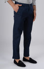 TAILORAEDGE Premium Signature Tailored Chinos In Navy