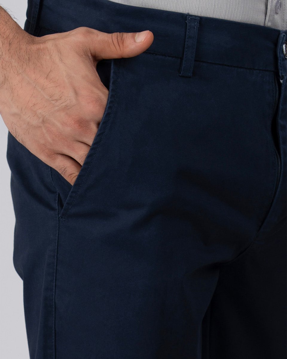 TAILORAEDGE Premium Signature Tailored Chinos In Navy