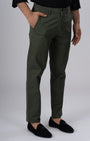 TAILORAEDGE Premium Signature Tailored Chinos In Olive