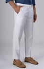 TAILORAEDGE Premium Signature Tailored Chinos In White