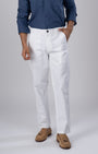 TAILORAEDGE Premium Signature Tailored Chinos In White