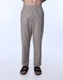 TAILORAEDGE Raw Slub Relaxed Flexiwaist Pants In Beige