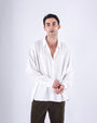 TAILORAEDGE Relaxed Drape Over - Shirt In White