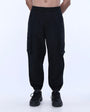 TAILORAEDGE Relaxed Light Cotton Joggers In Black