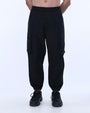 TAILORAEDGE Relaxed Light Cotton Joggers In Black